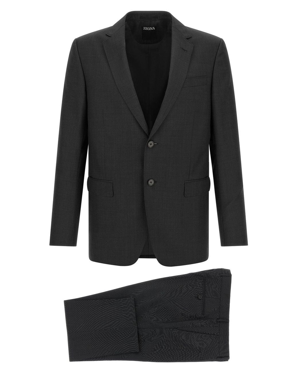 Zegna Black Sartorial Wool Suit for men