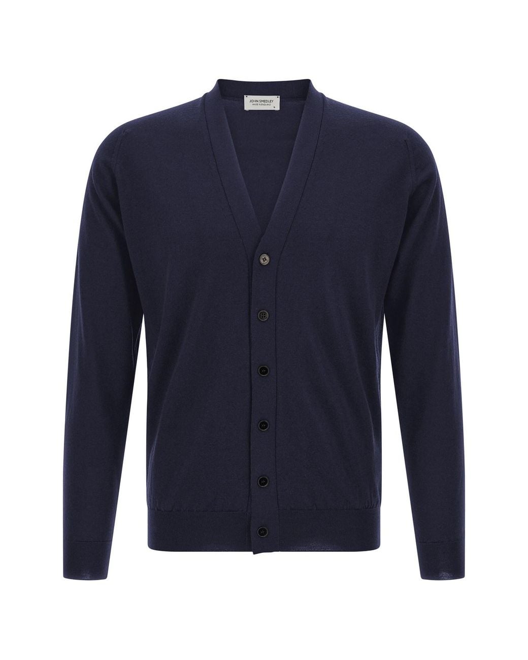 John Smedley Blue 'Bradrick' Cardigan for men
