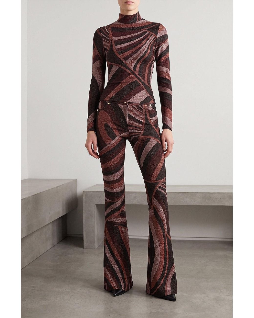 Emilio Pucci Brown Iride Trousers