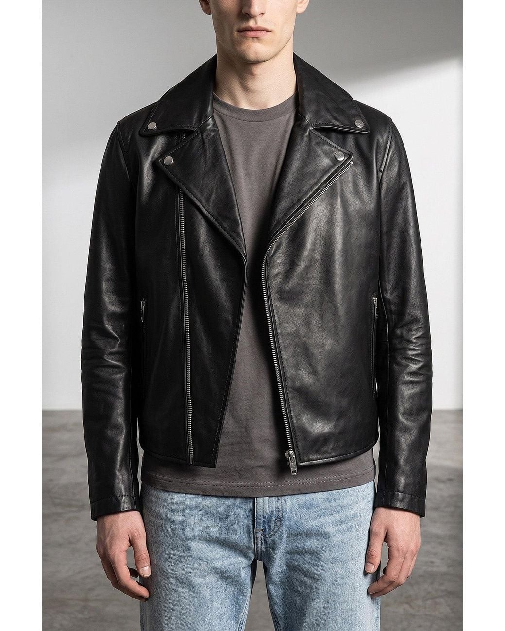 DIESEL Black 'L-Eo-Wrd' Jacket for men