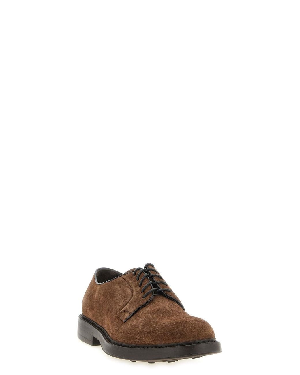Doucal's Suede-Schnürschuh in Brown für Herren