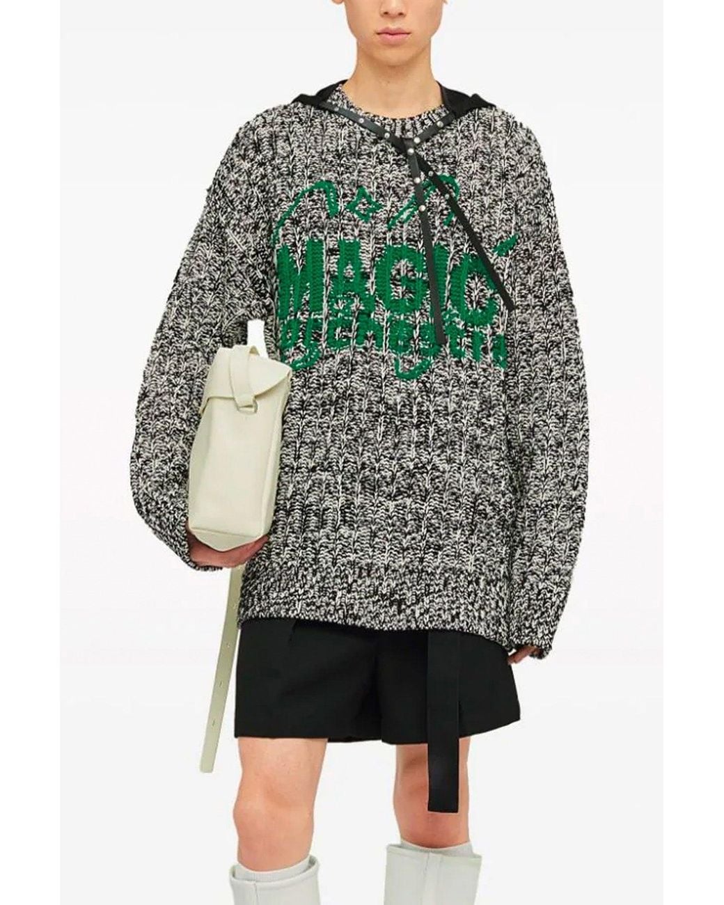 Jil Sander Green 'Magic Orchestra' Sweater for men