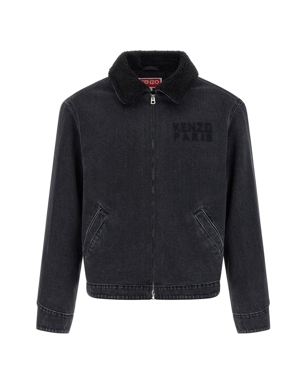 KENZO Black Happy Tiger' Jacket for men
