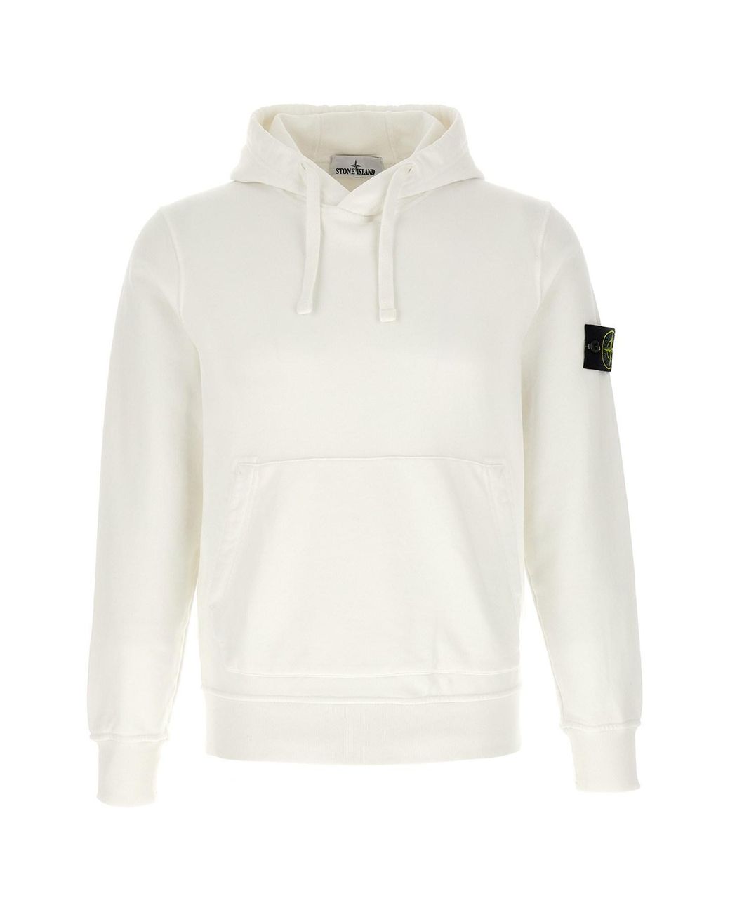 Stone Island White '6100062' Hoodie for men