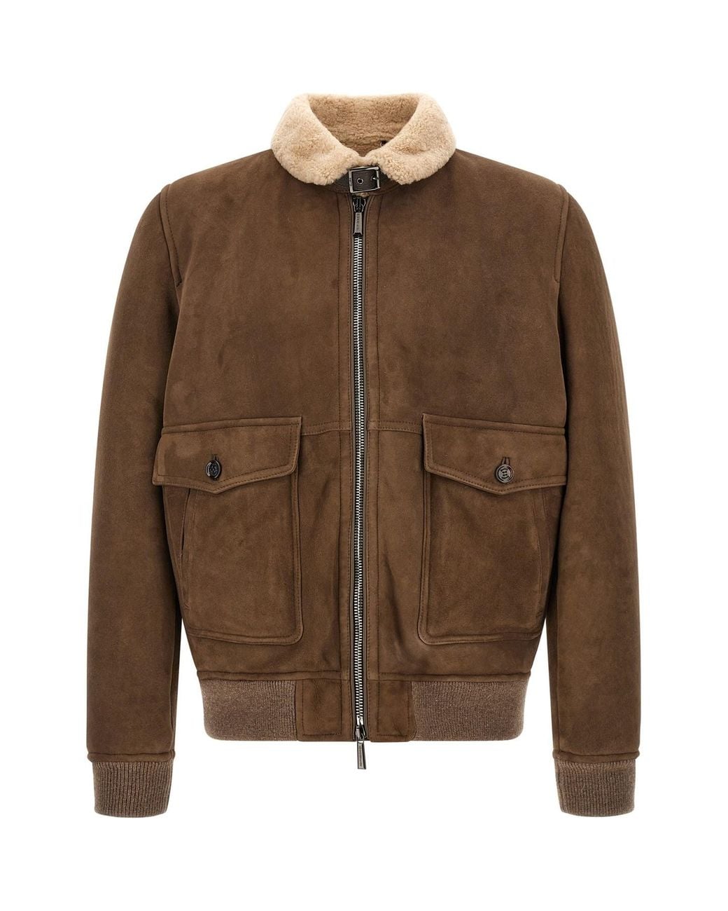 Moorer Brown 'fiano' Bomber Jacket for men