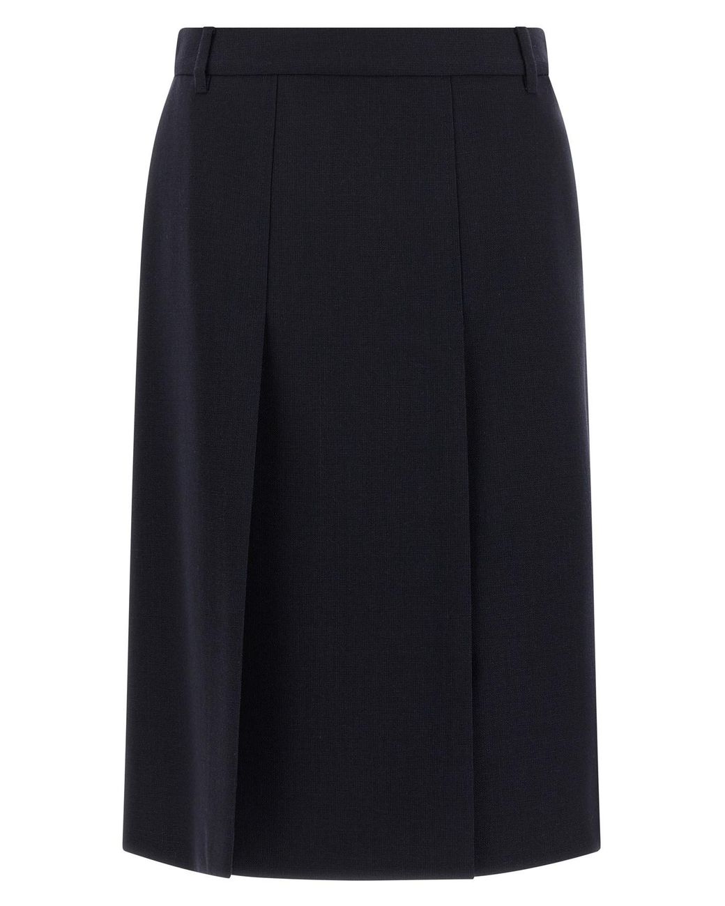 Prada Blue Multi-slit Skirt