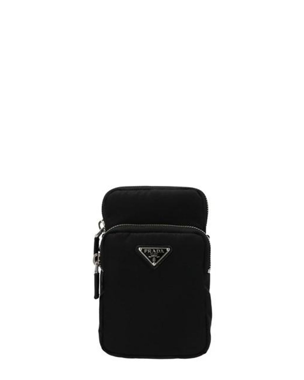 Prada Renylon Phone Case in Black for Men Lyst