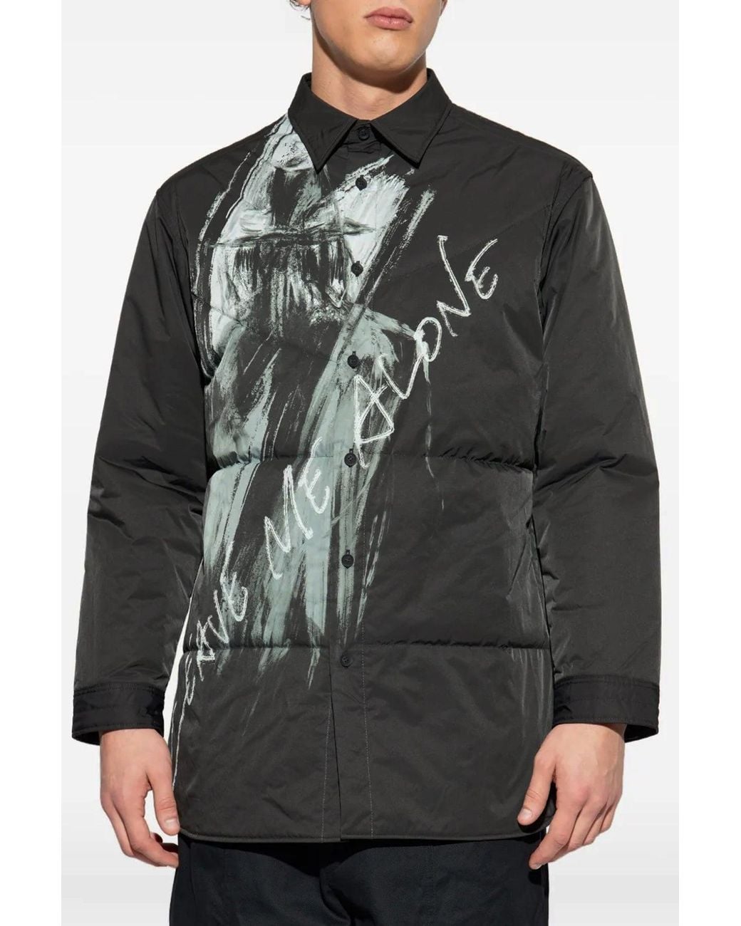 Yohji Yamamoto Black Padded Shirt 'Y Letter Padded B' for men