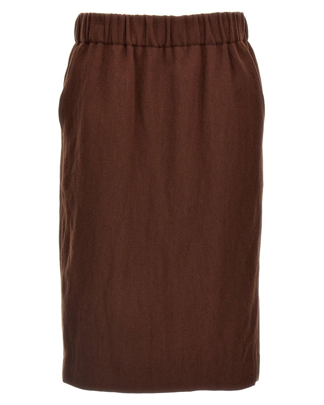 Dries Van Noten Brown Skirt 'Safya'