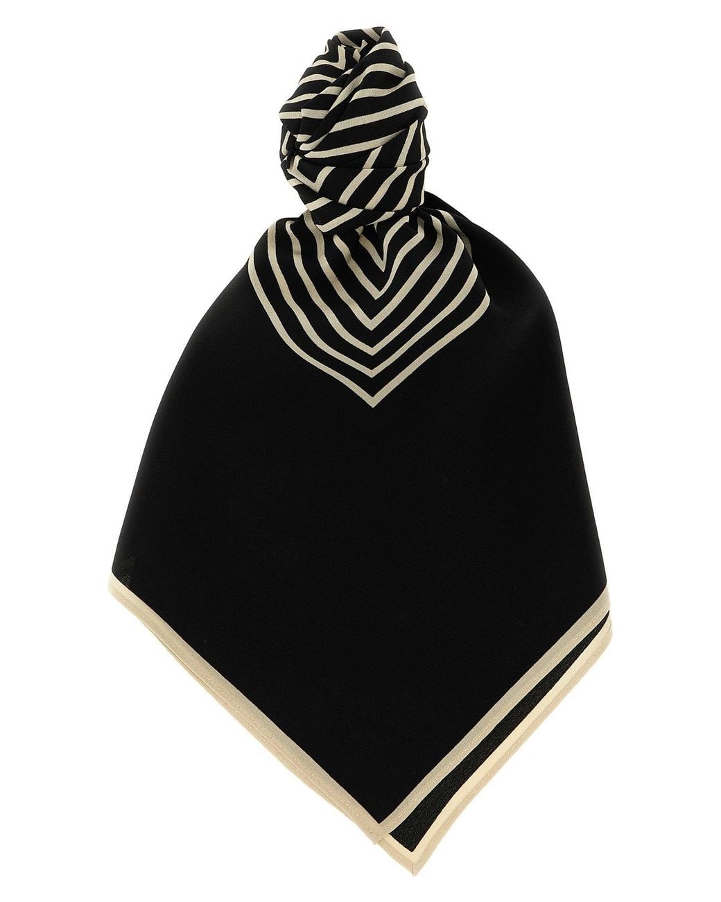 Foulard 'Centered Monogram' di Totême in Black