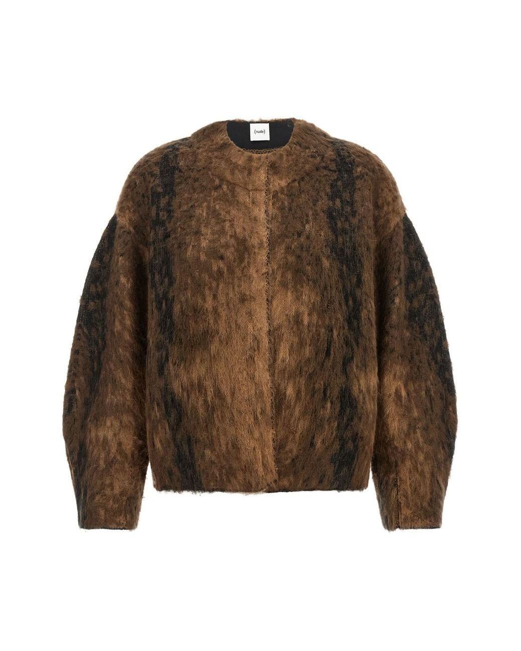 Nude Brown Wool And Mohair Jacket