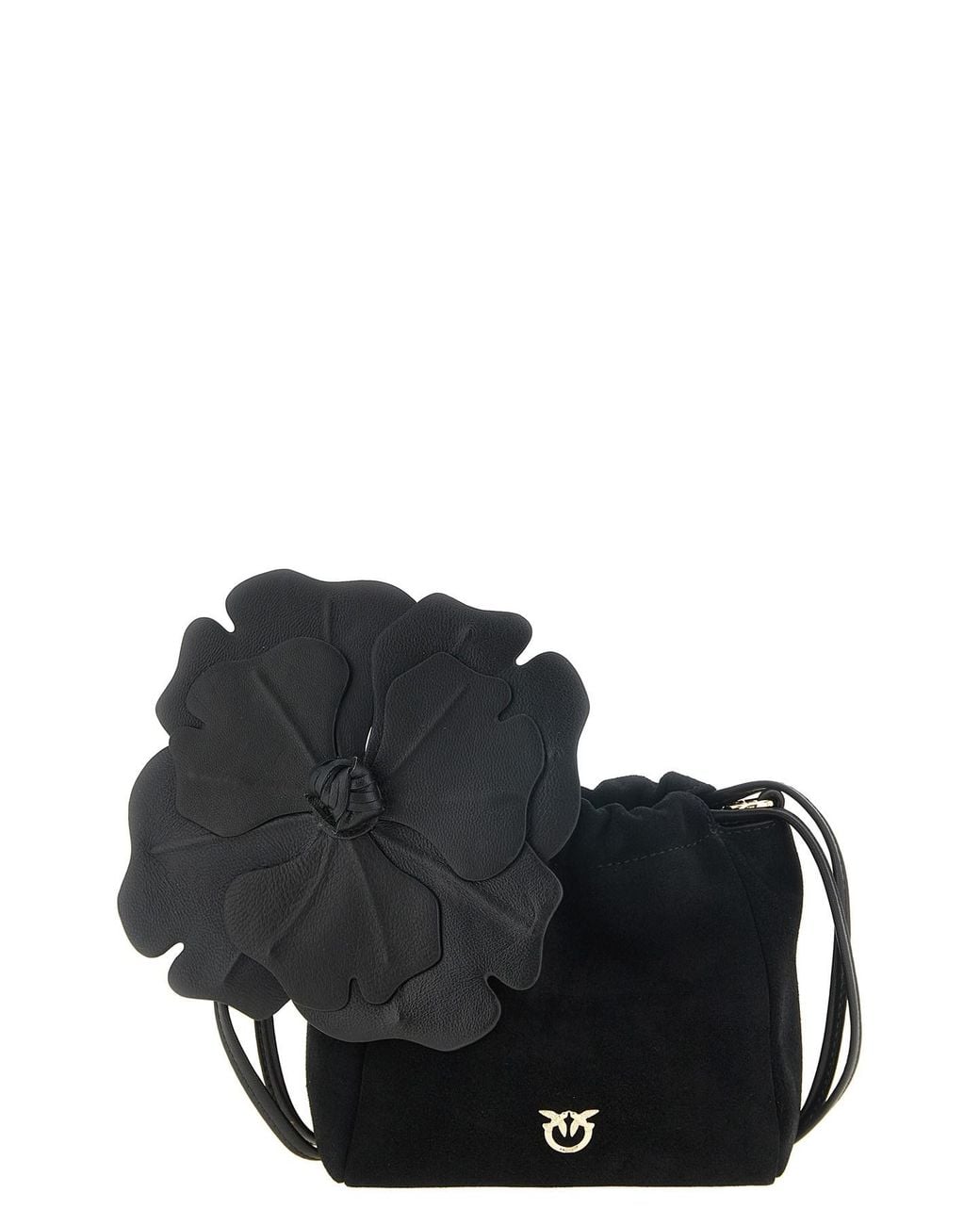 Pinko Black 'Flower' Pouch
