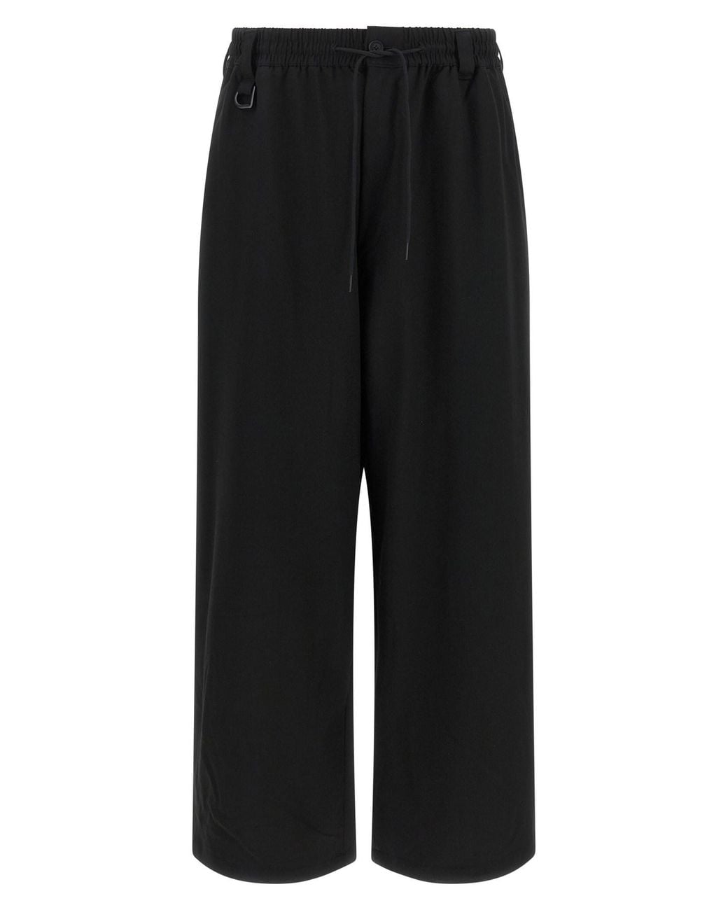 Y-3 Black 'd-ring' Wide Pants for men