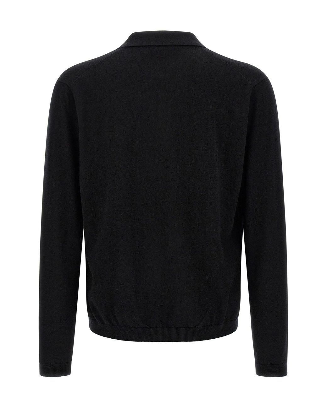 LARMERI STUDIO Black The 'Touch' Polo Shirt for men