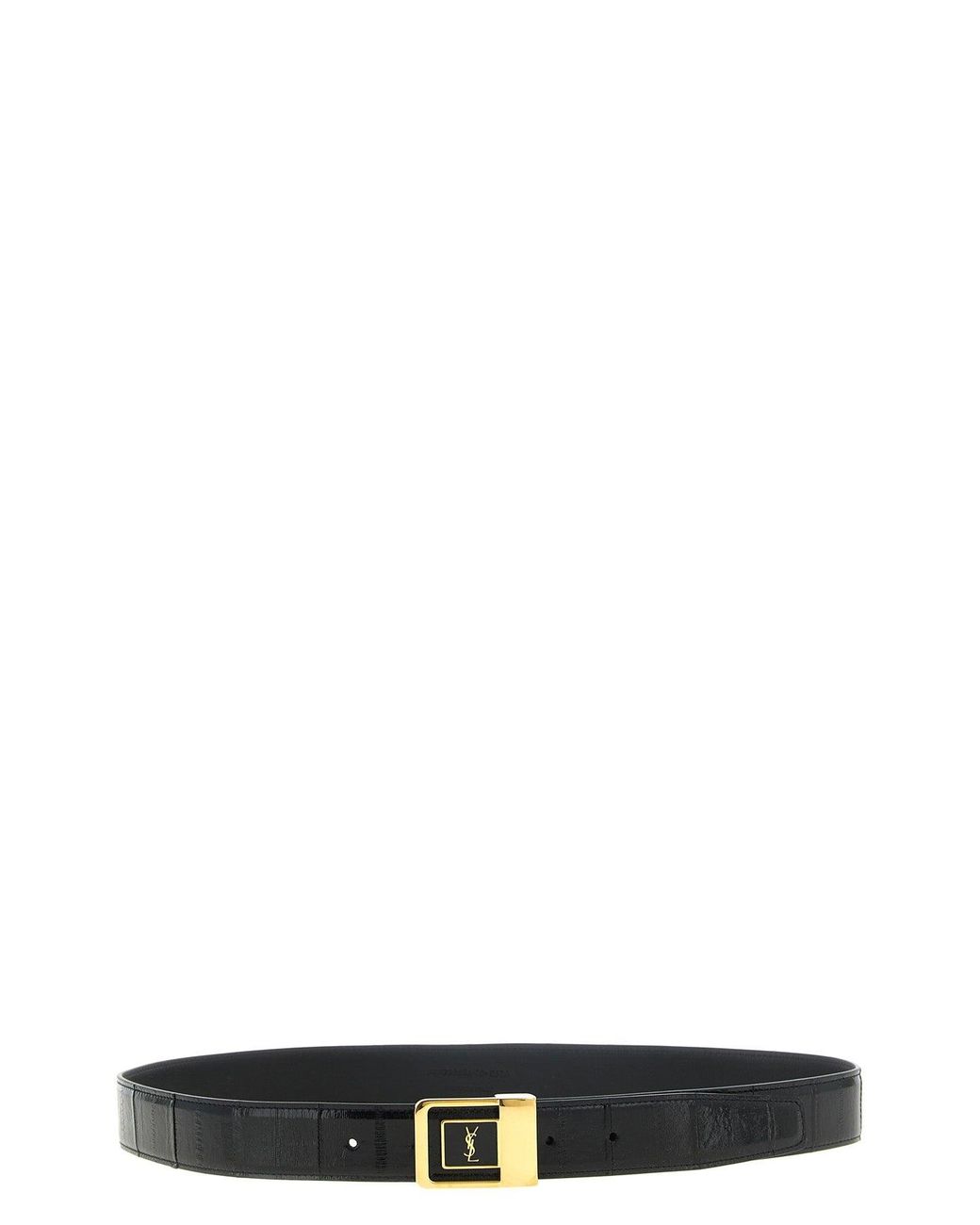 Saint Laurent Black 'Cassandre' Belt