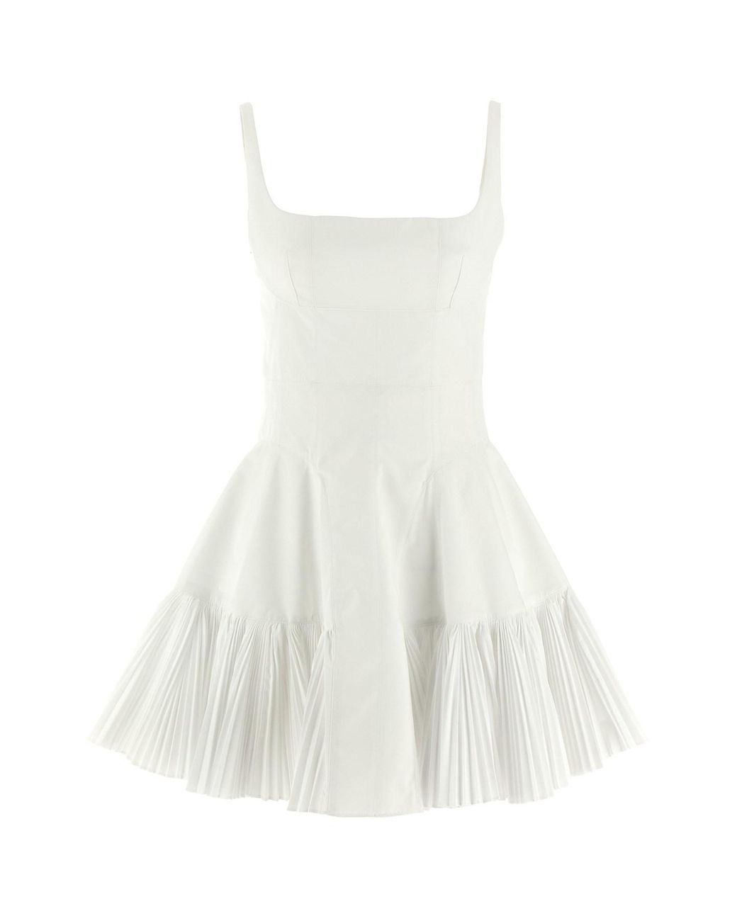 Giovanni bedin White Pleated Dress