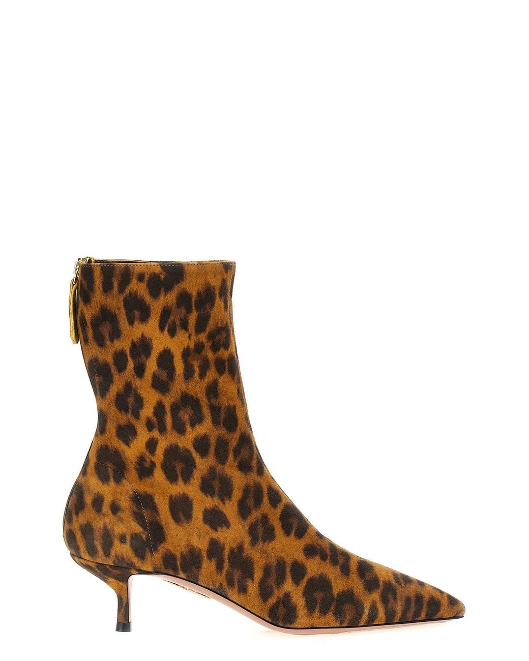 Aquazzura Brown Ankle Boots 'Montmartre Bootie 50'