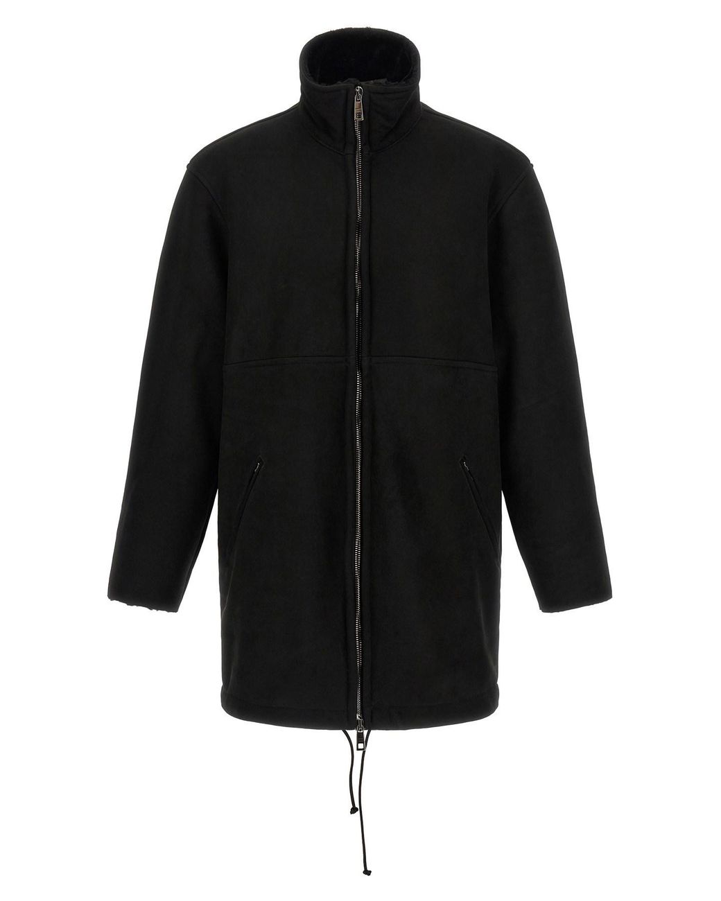 Giorgio Brato Black Shearling Caban for men