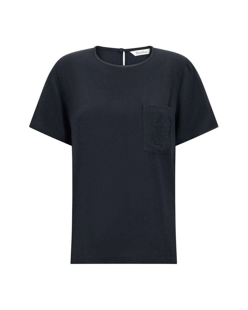 Max Mara Black 'Mxmpagano' Blouse