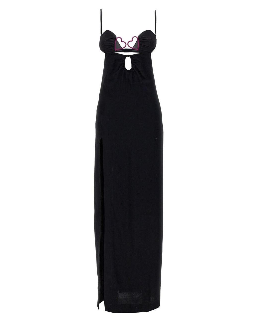 Nensi Dojaka Black Dress 'Heart Bra'