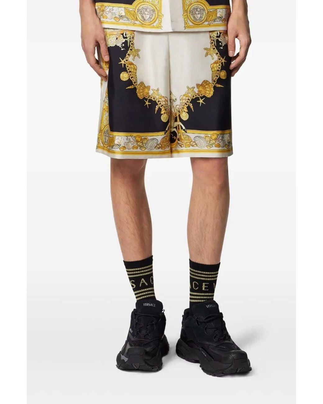 Bermuda di Versace in Black da Uomo