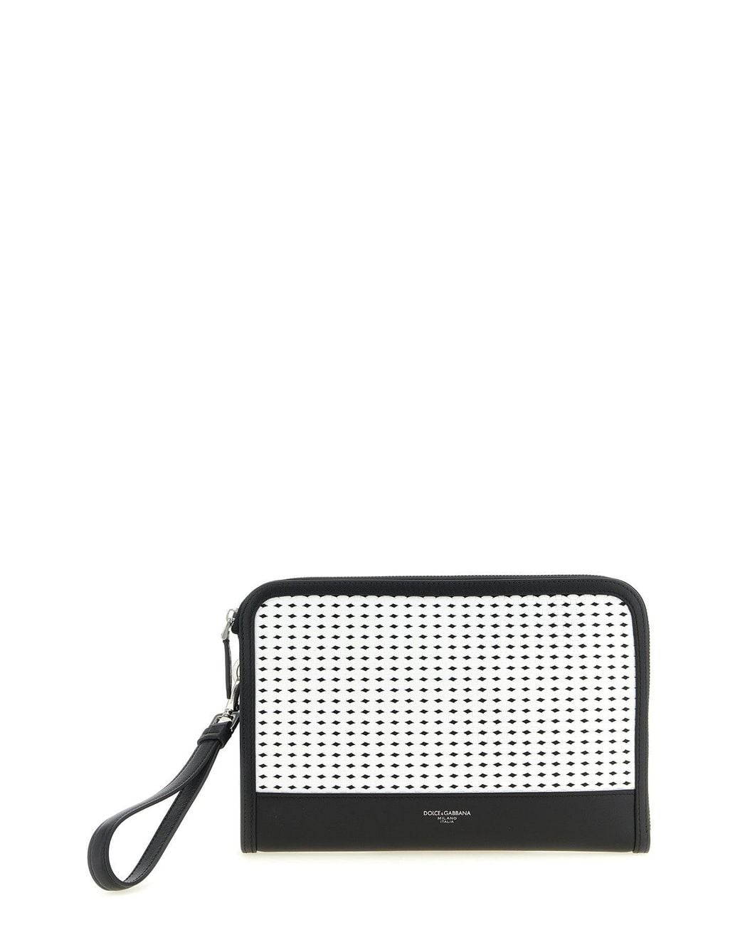 Dolce & Gabbana White 'Atene' Pouch for men