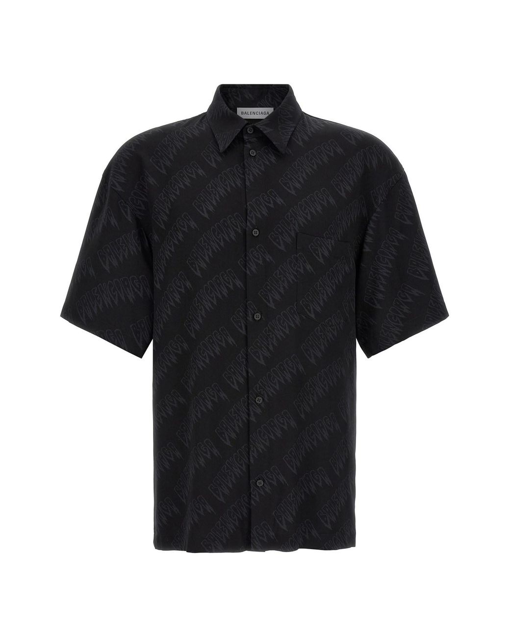 Balenciaga Black Logo Shirt for men
