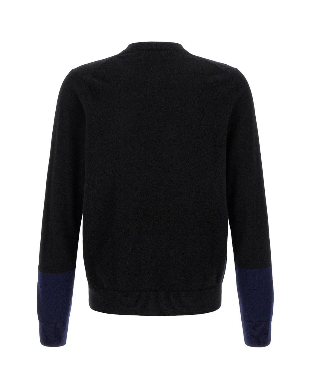 Comme des Garçons Black Color-Block Wool Cardigan for men