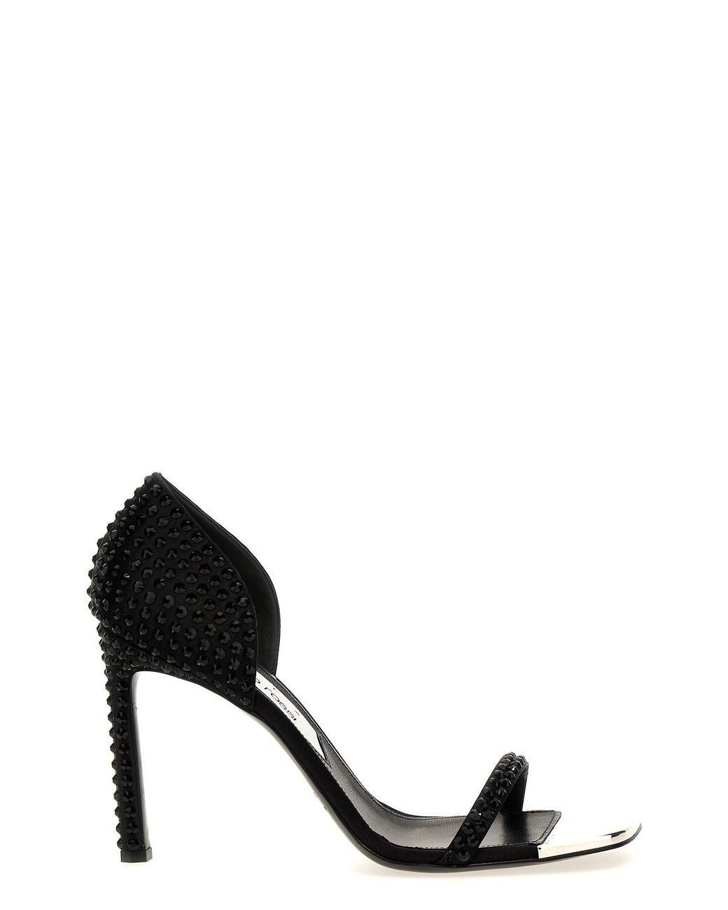 Sergio Rossi Black X Area 'area Dagger' Sandals