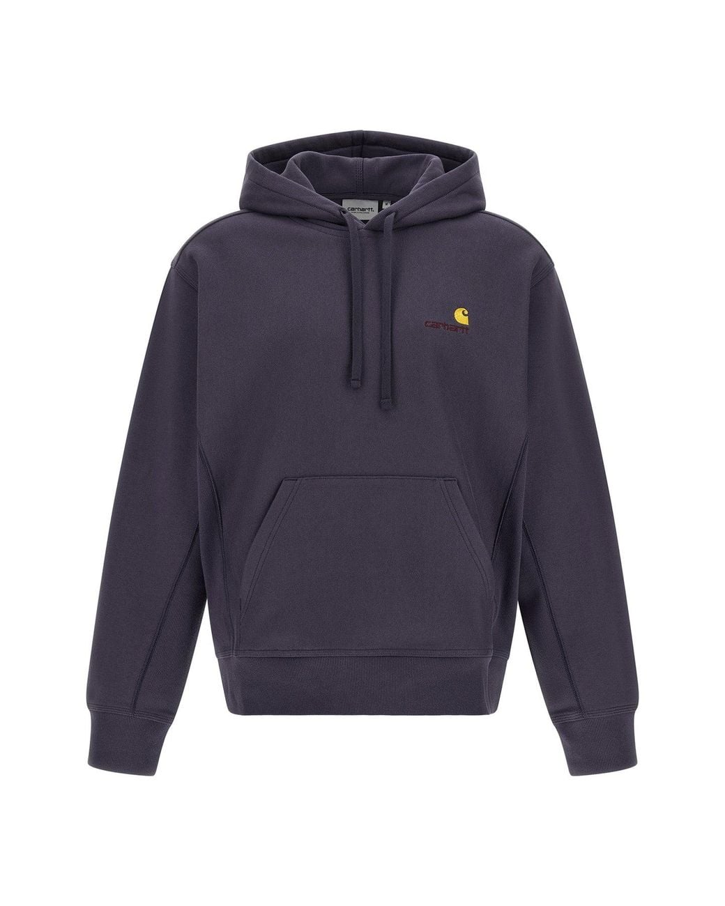 Carhartt Blue Hoodie With Embroidered Logo for men