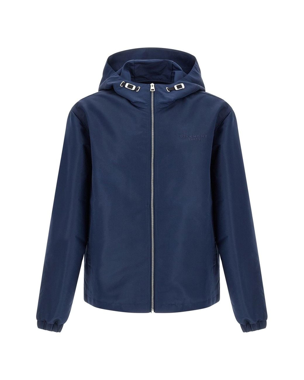 Givenchy Blue Windbreaker With Metallic Accents for men