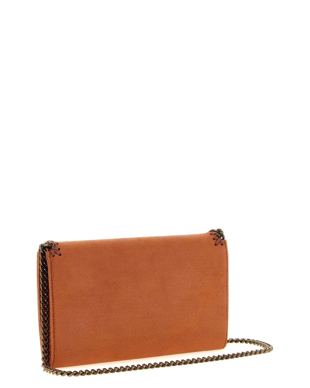 Stella McCartney Brown Falabella Wallet On Chain