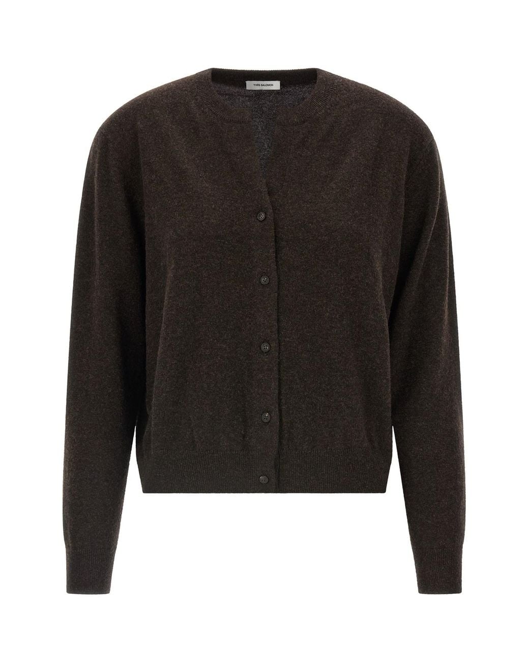 Yves Salomon Black Cashmere Cardigan