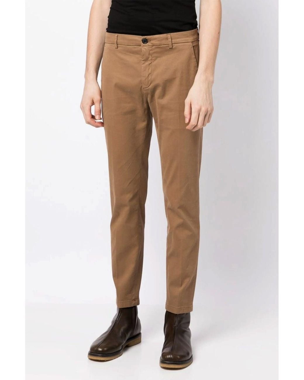 Department 5 Brown 'Prince' Chino Trousers for men