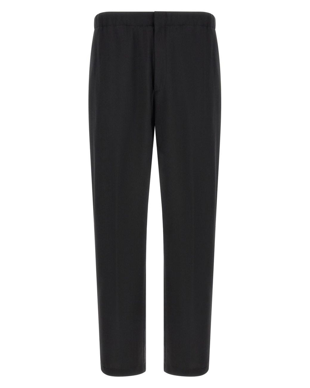 Lardini Black Virgin Wool Pants for men