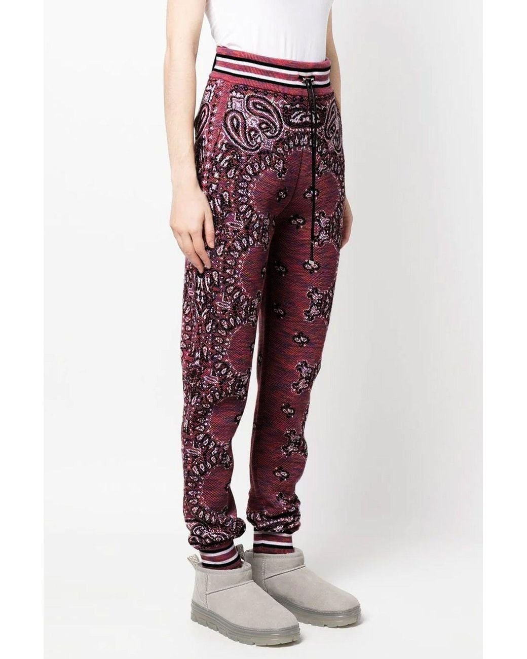 Amiri Purple 'Space Dye Bandana' Joggers