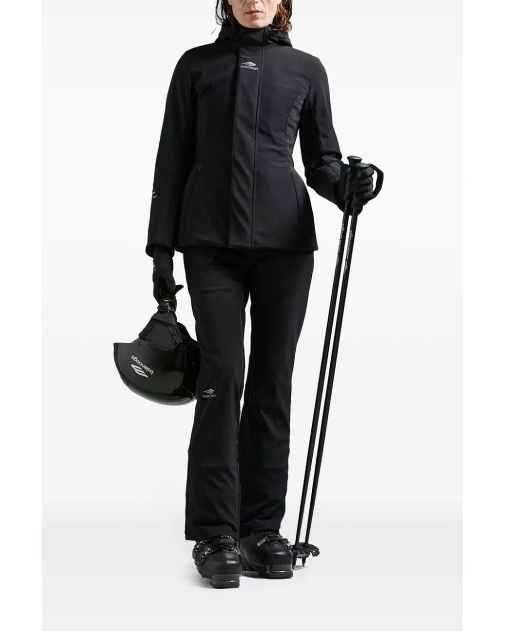 Balenciaga Black Parka 'Ski Hourglass 3B Sports Icon'