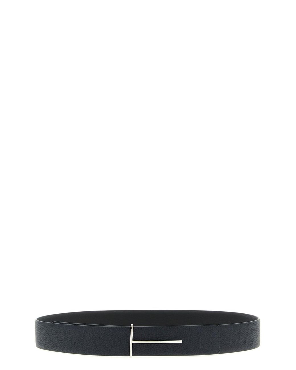 Tom Ford Black 'Slim T' Belt for men