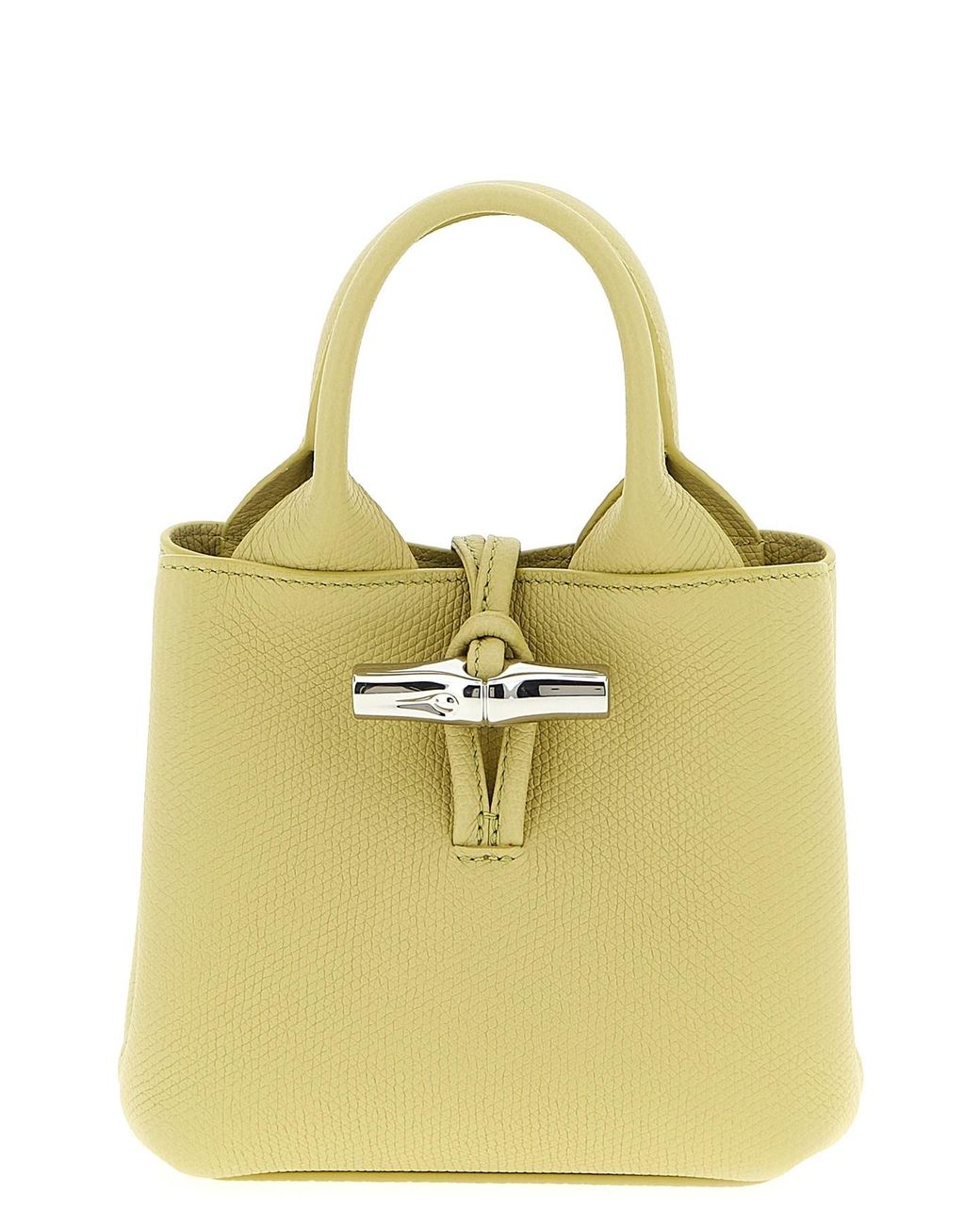 Longchamp Yellow 'xs Le Roseau' Handbag