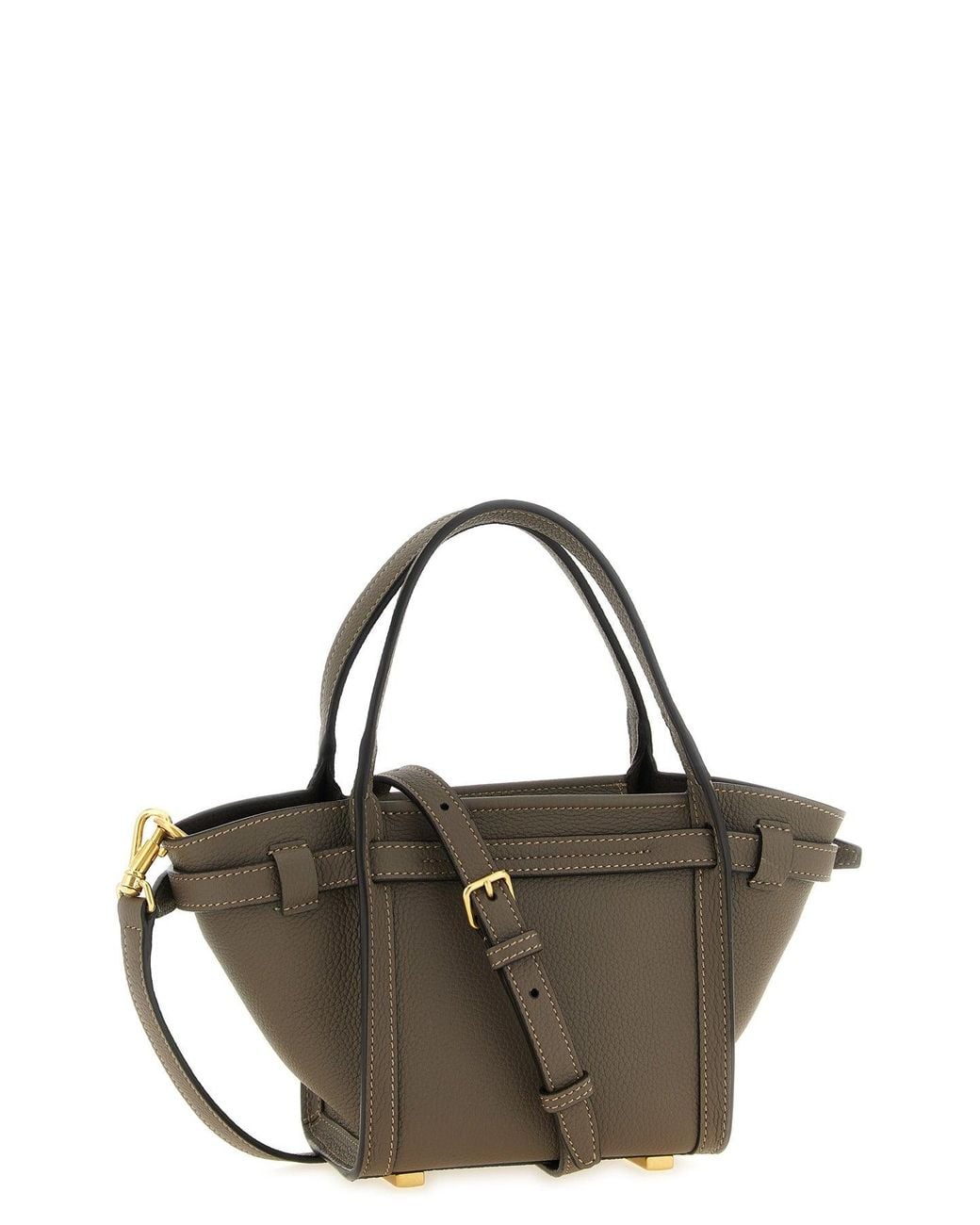Tod's Brown 'Tim' Mini Shopping Bag