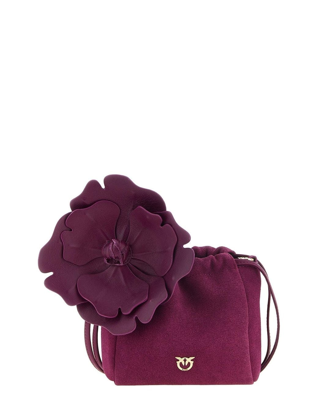 Pouch 'Flower' di Pinko in Purple
