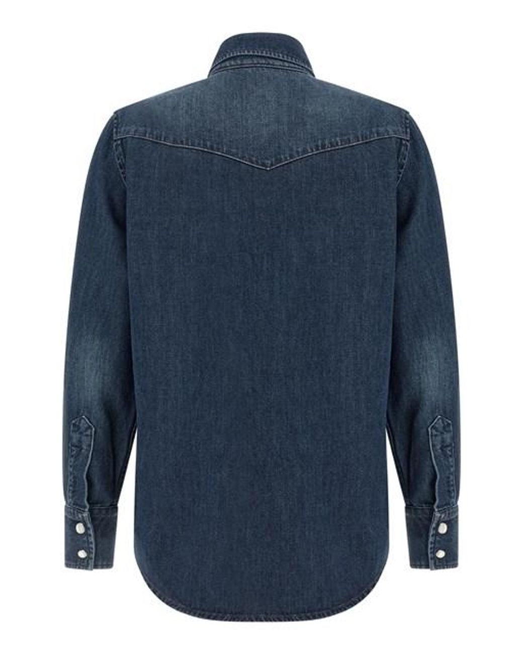 Camicia Western Con Bottoni A Pressione di A.P.C. in Blue