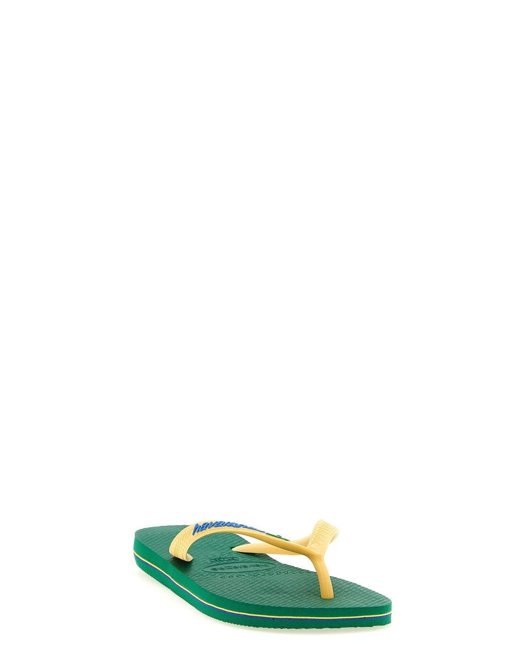 Havaianas Green Sandal With Flag Emblem