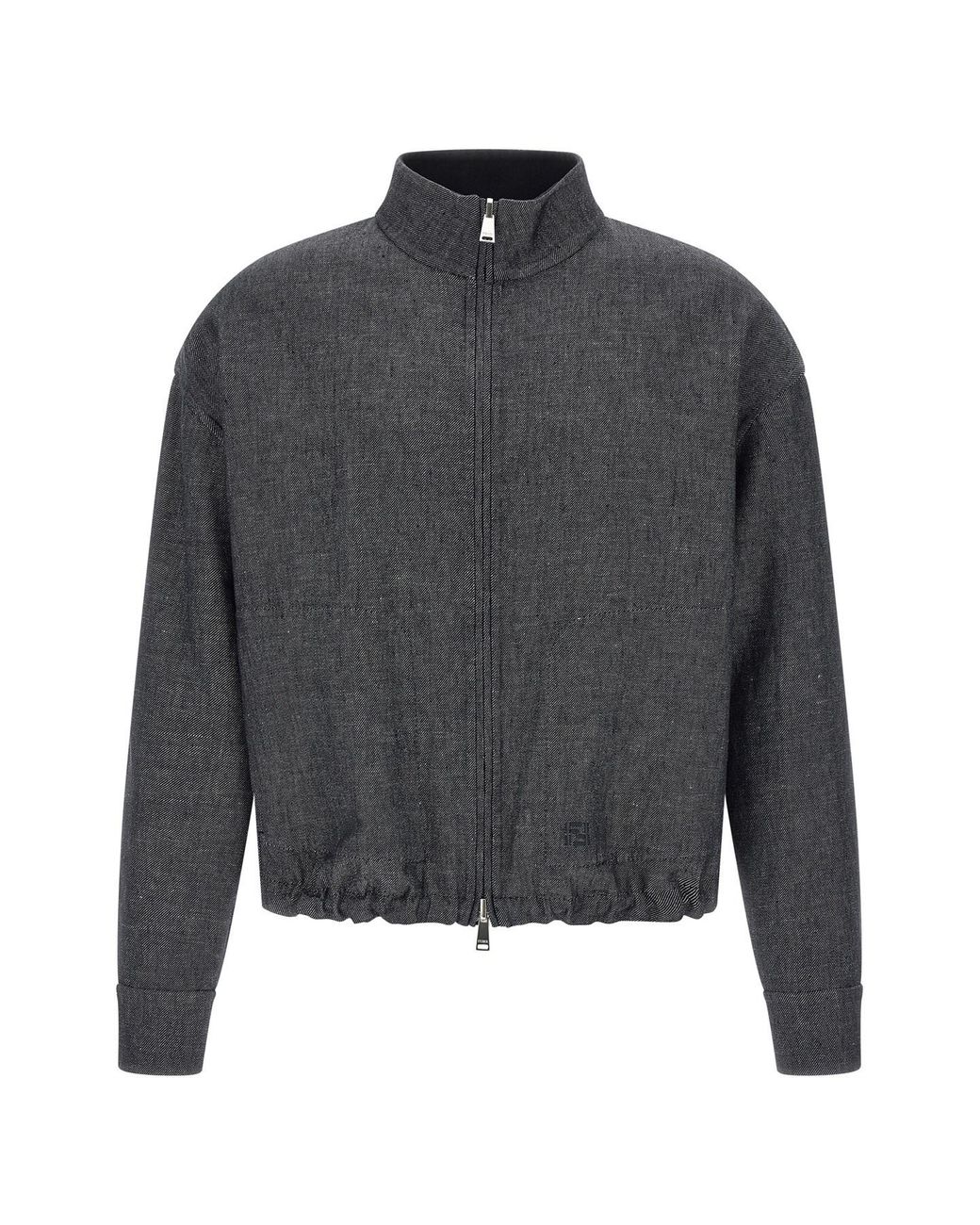 Fendi Gray 'ff Selleria' Reversible Blouson for men