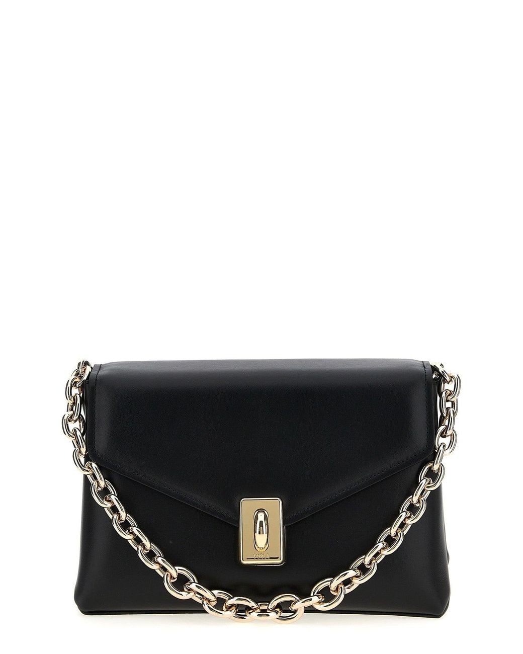 Furla Black Shoulder Bag 'Meridiana M'