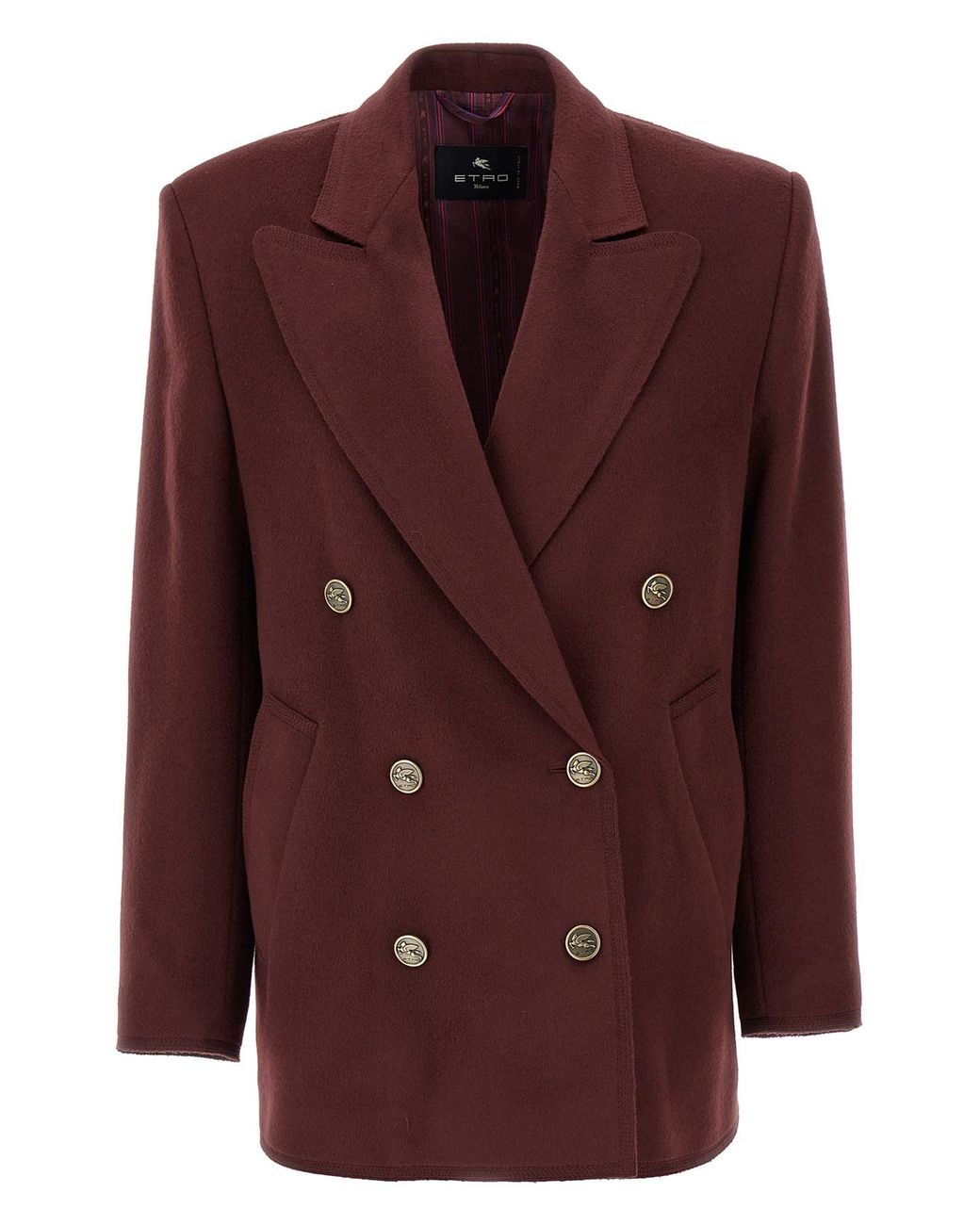 Etro Purple Double-breasted Blazer