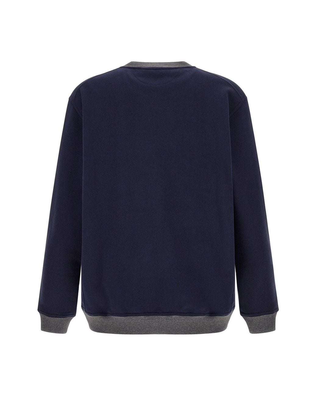 Brunello Cucinelli Blue 'Solomei Athletic Club' Sweatshirt for men
