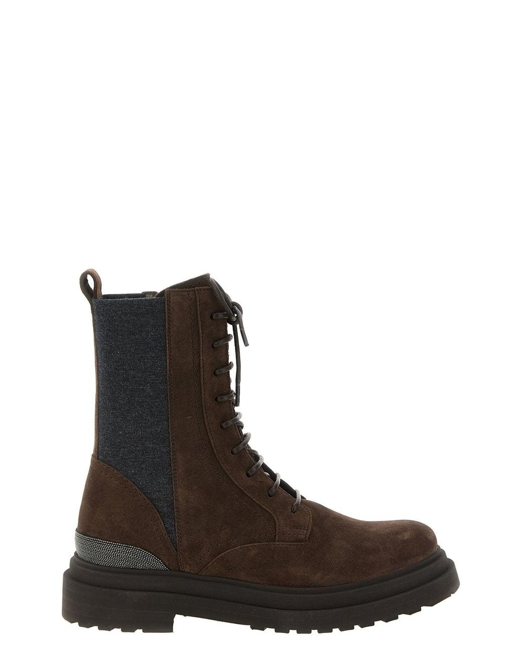 Brunello Cucinelli Brown Precious Detail Ankle Boot