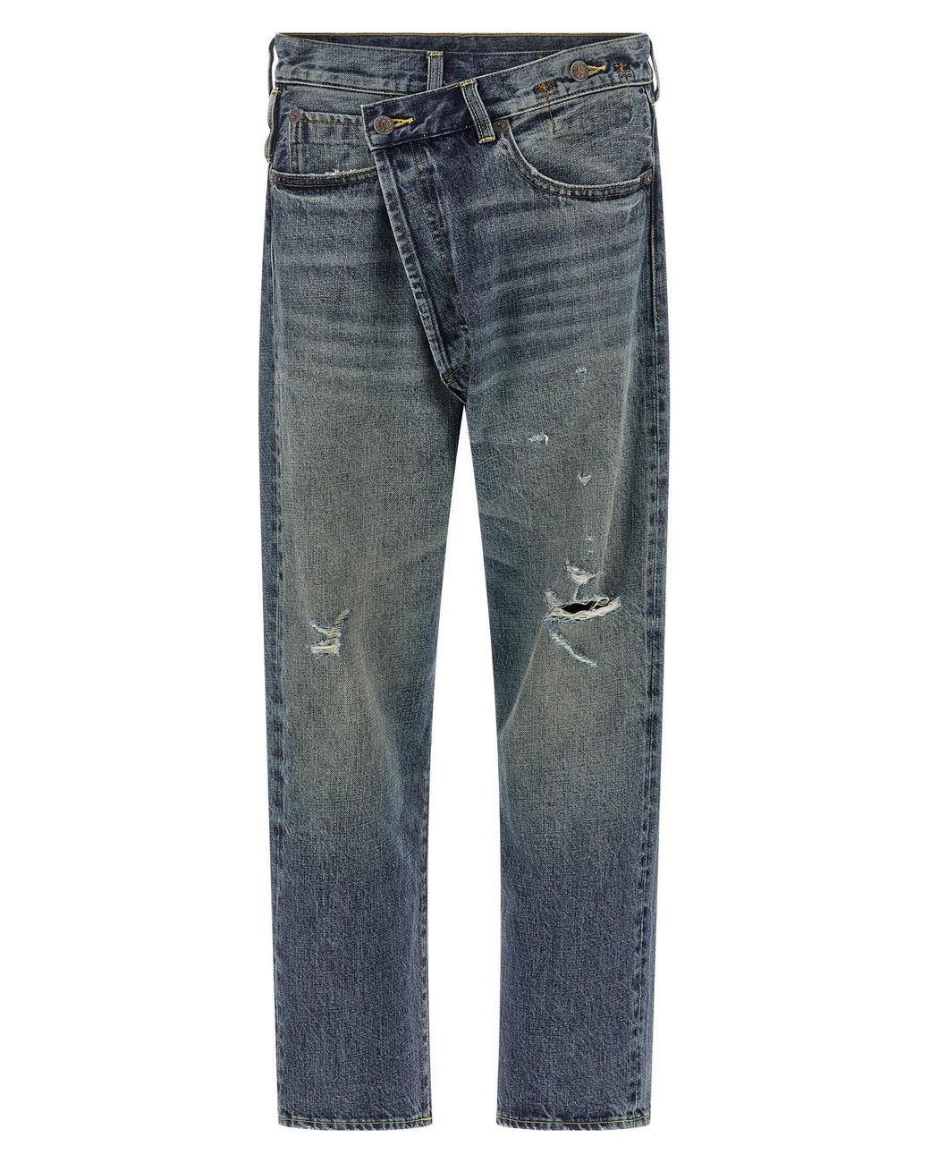 R13 Blue 'crossover' Jeans