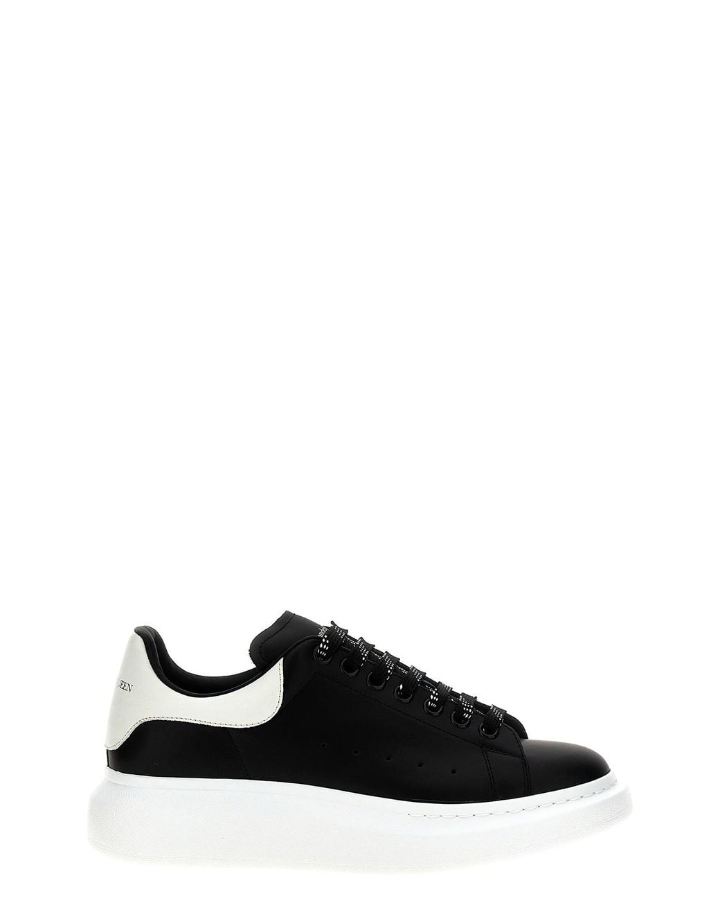 McQueen Black Larry' Leather Sneakers for men